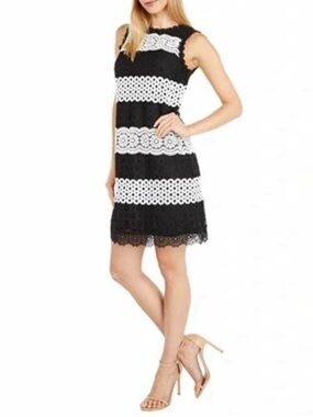 🌺NWOT KATE SPADE BLACK AMD WHITE COLOR BLOCK DRESS SIZE 10🌺